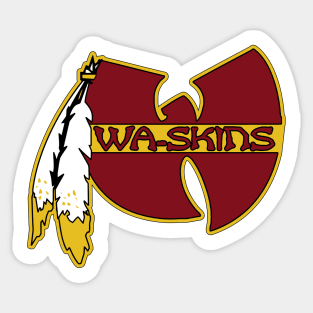 Washington Redskins - WA-SKINS Football Mashup Sticker